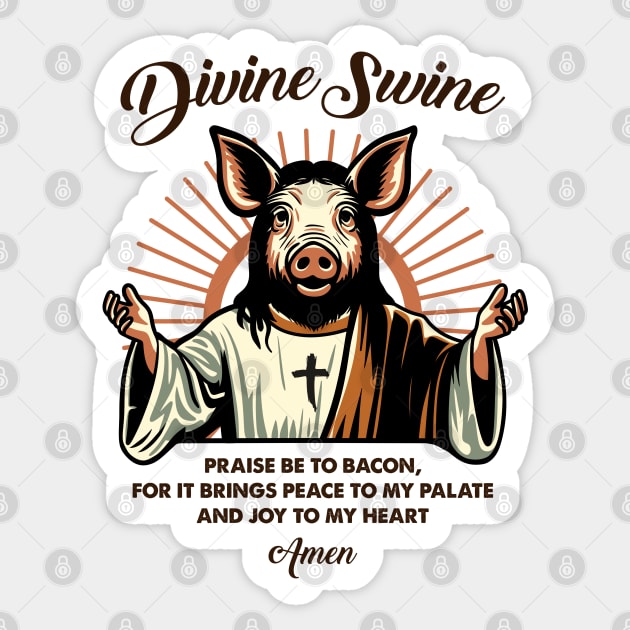 DIVINE SWINE Sticker by artslaves